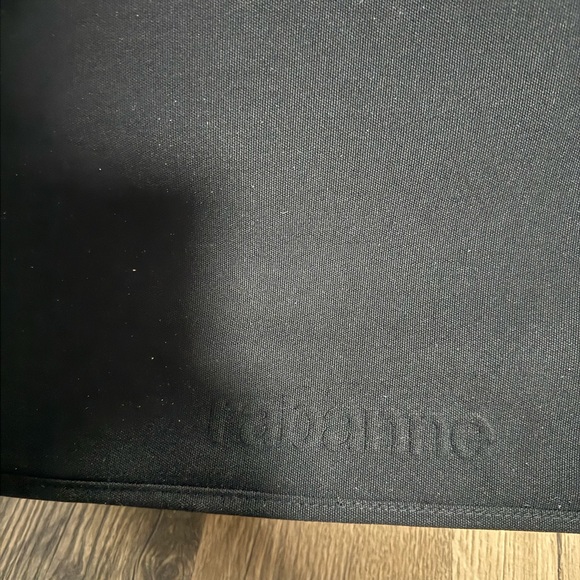 Paco Rabanne Black Canvas Tote with Rounded Top Handles 16x6.5x12 - Picture 4 of 4